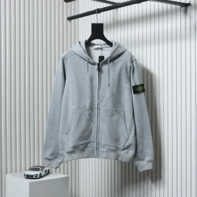 Jacke mit Reißverschluss und klassischen Ärmeln