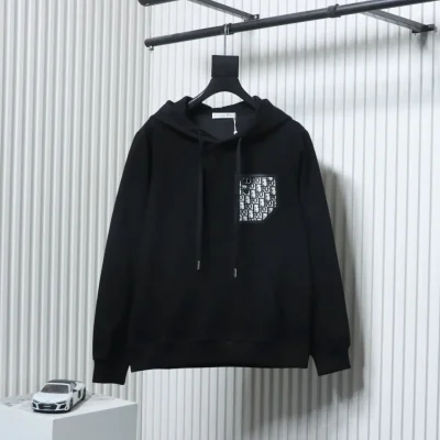 Jacquard-Kapuzensweatshirt mit Monogramm und Kunsttasche
