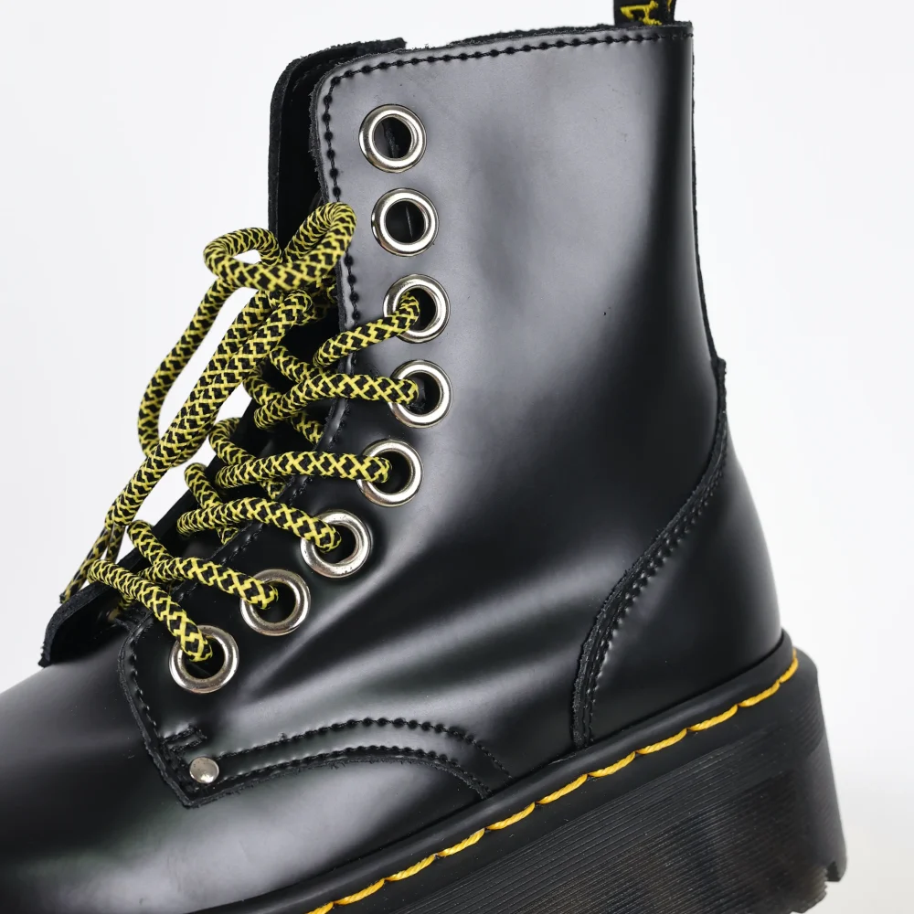 Jadon Max Buttero Plateaustiefel aus schwarzem Leder – Bild 11