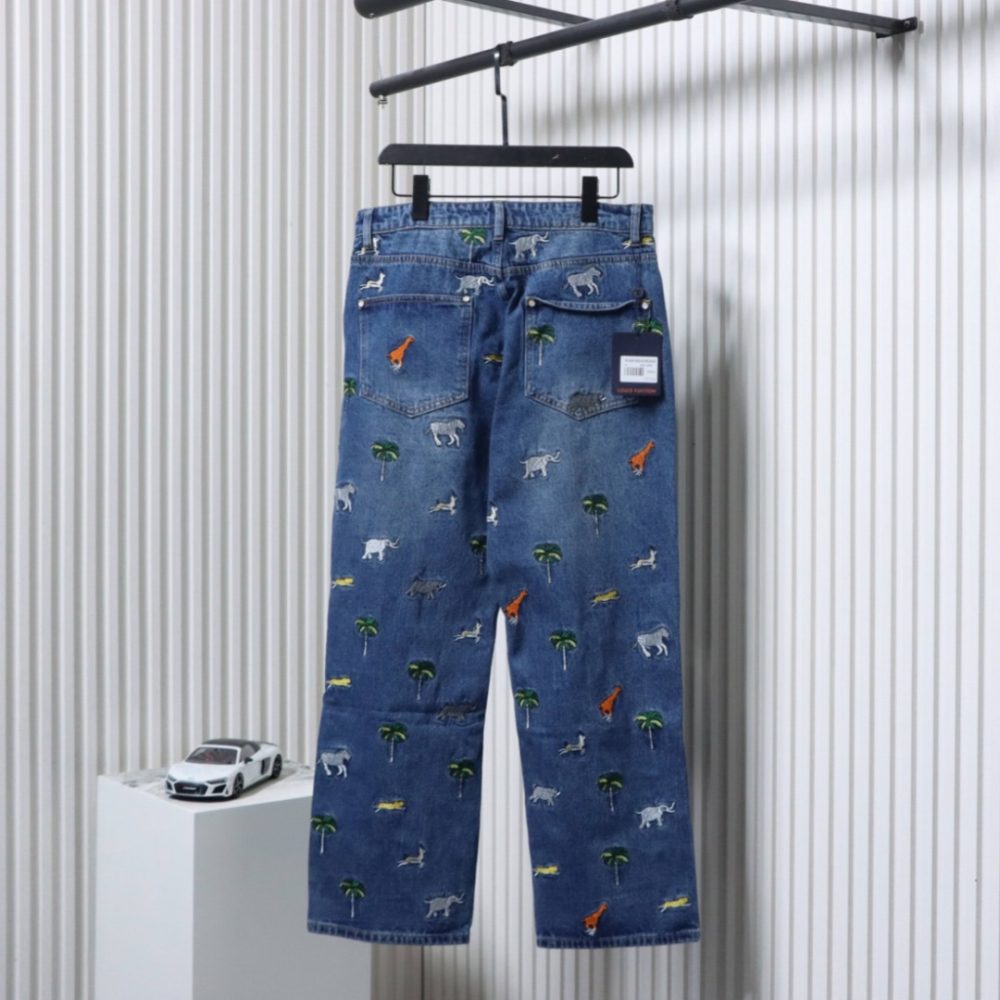 Jeanshose mit Tierstickerei – Bild 2