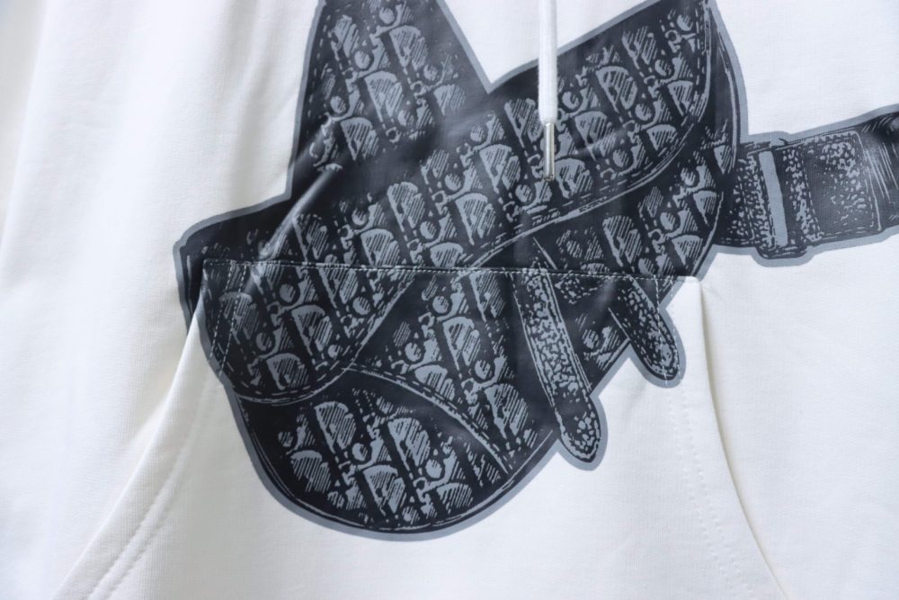 Kapuzenpullover mit Satteltaschen-Print Super Sale – Bild 5