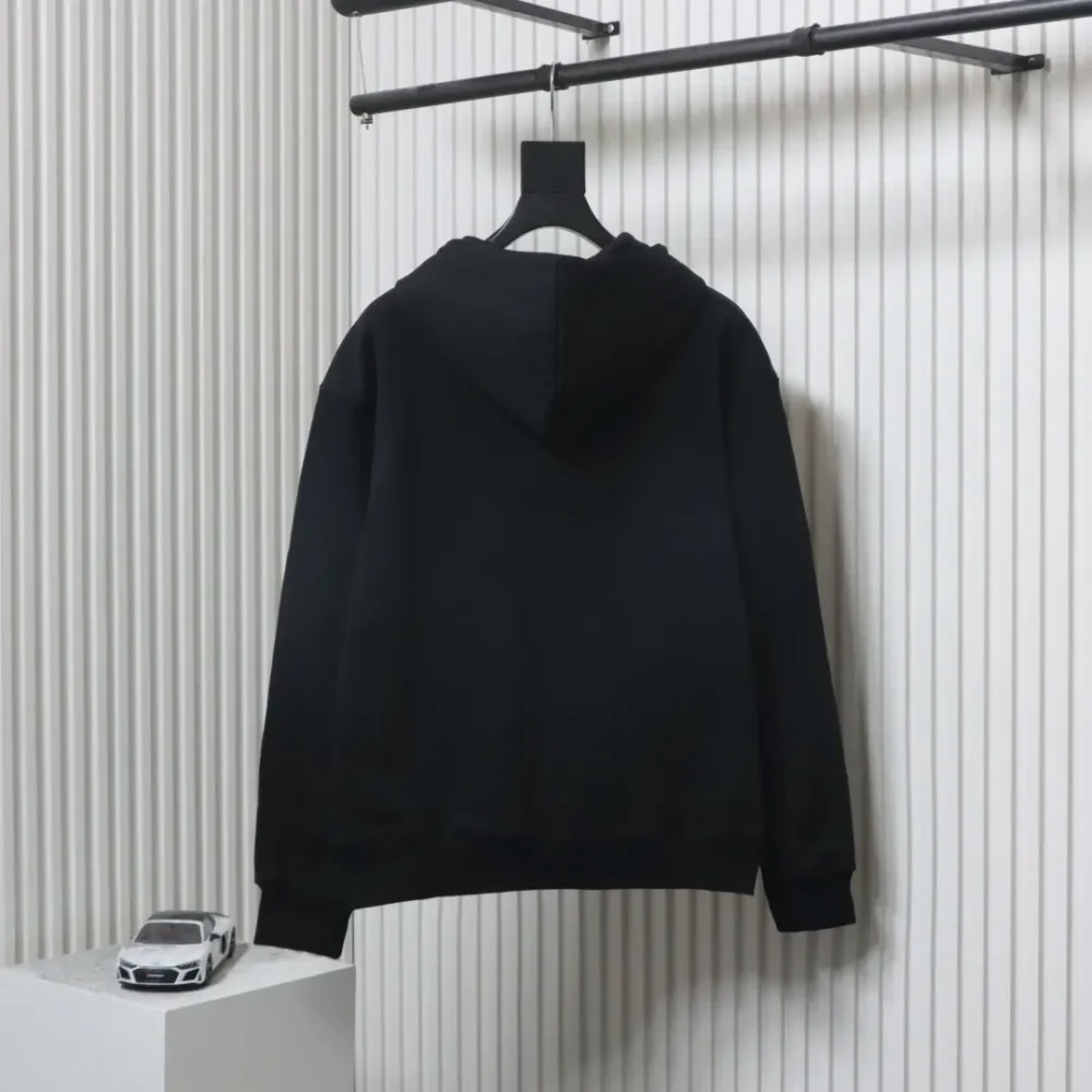Kapuzensweatshirt mit Ledertaschen und geprägtem Brustlogo – Bild 14