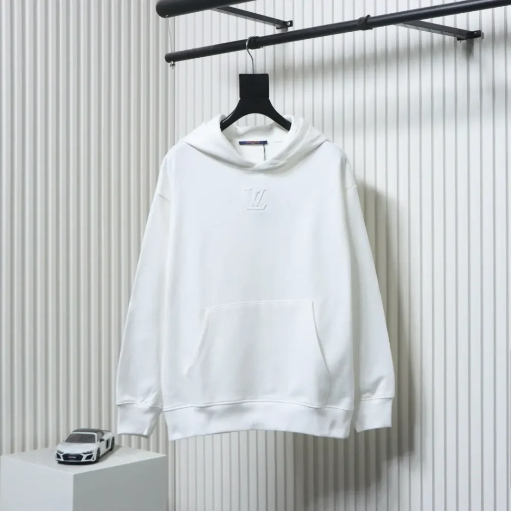 Kapuzensweatshirt mit geprägtem Schriftzug