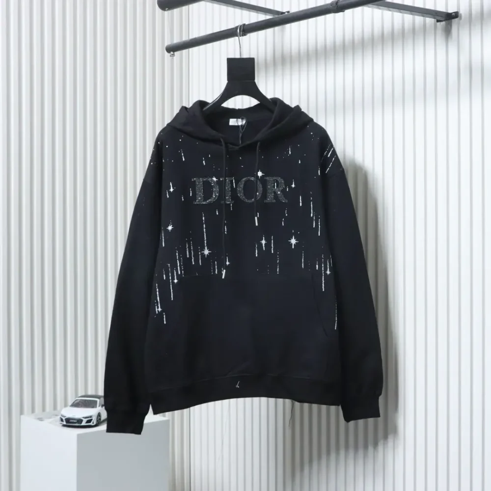 Kapuzensweatshirt mit gesticktem Meteor-Schriftzug