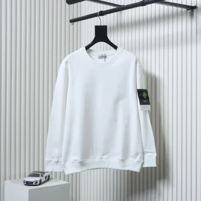 Klassisches Rundhals-Sweatshirt mit Ärmelbündchen