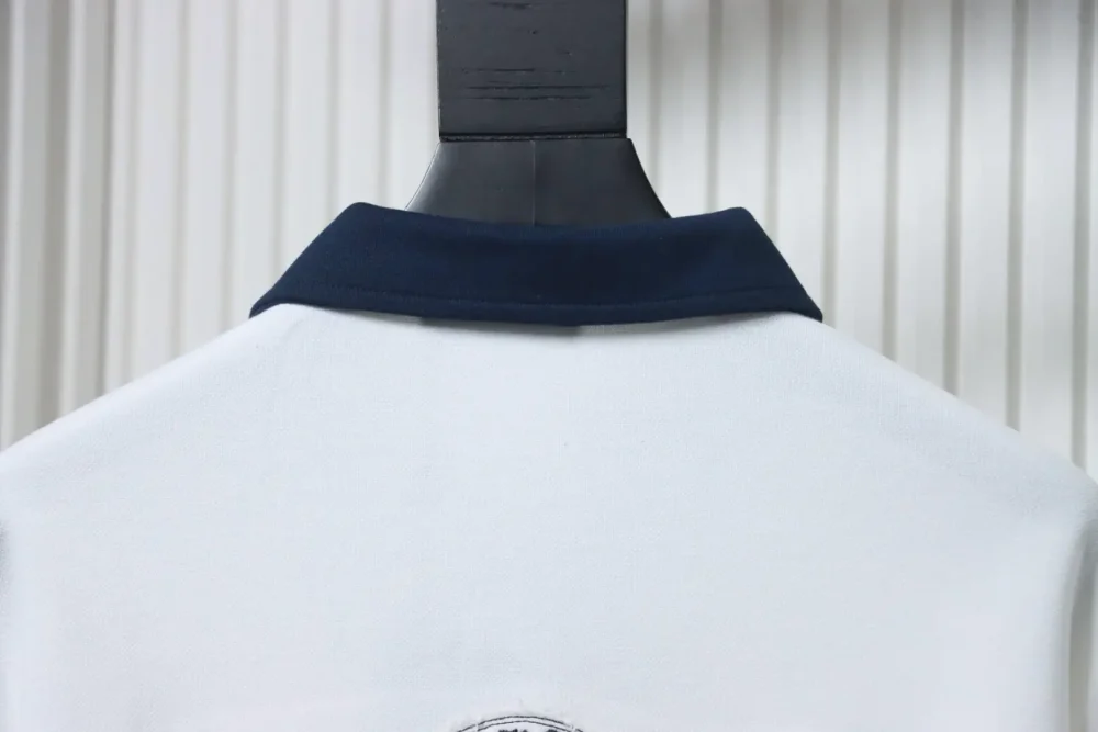 Langärmliges Poloshirt mit CH-Kreuzstickerei am Revers – Bild 7