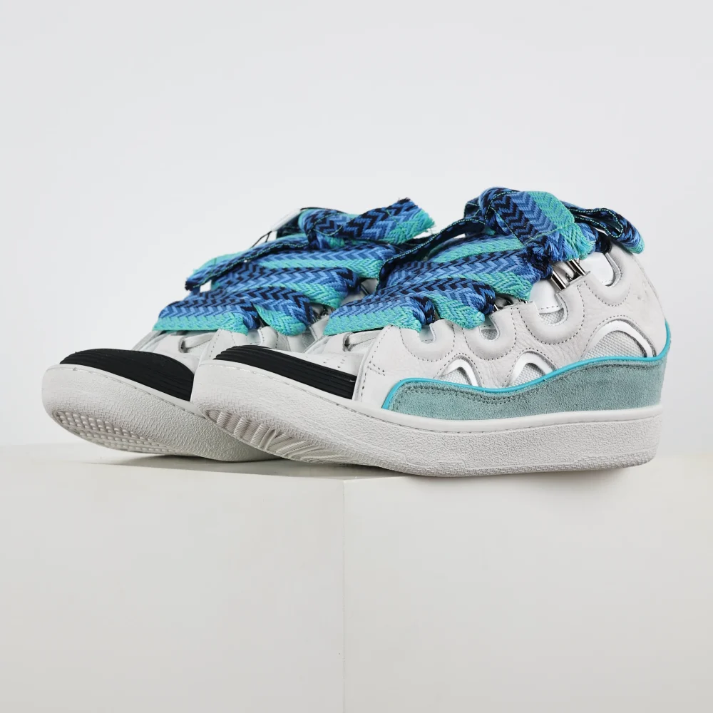 Lanvin Curb Sneaker „Weiß Grün“ – Bild 3