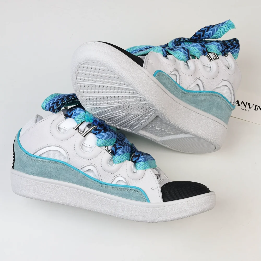 Lanvin Curb Sneaker „Weiß Grün“ – Bild 7