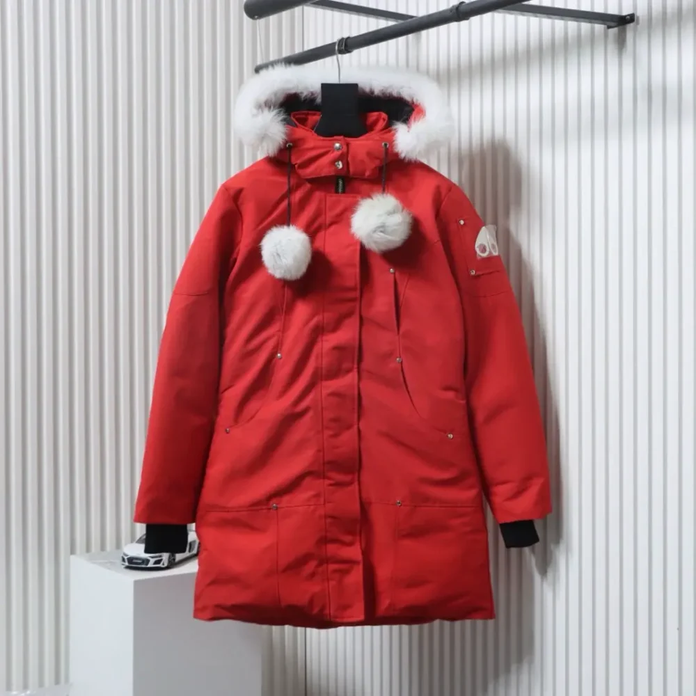 M00se knuck1es Daunenjacke Damen Klassische Daunenjacke Lang – Bild 16