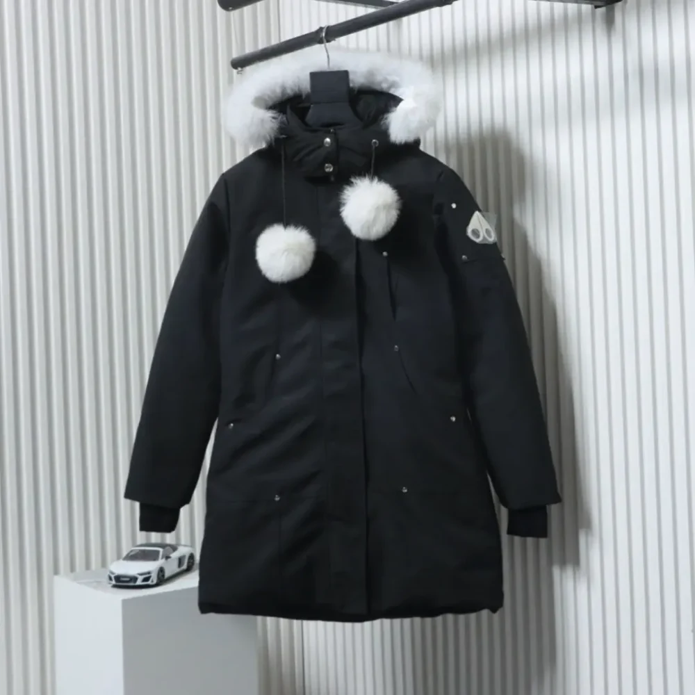M00se knuck1es Daunenjacke Damen Klassische Daunenjacke Lang