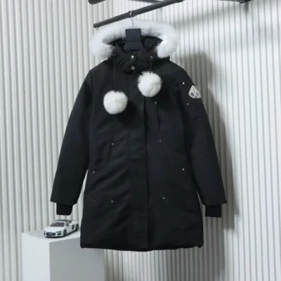 M00se knuck1es Daunenjacke Damen Klassische Daunenjacke Lang