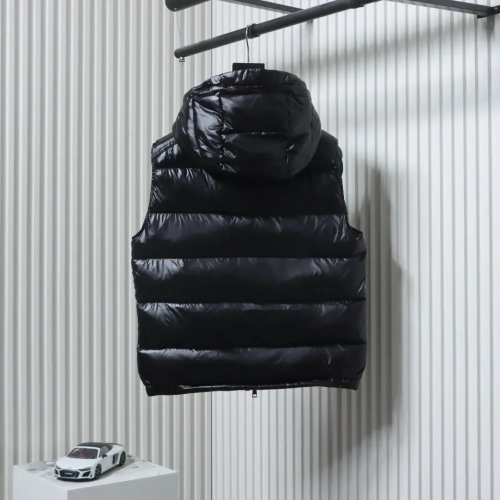 Moncler Maya Kapuzenweste glänzend – Bild 2