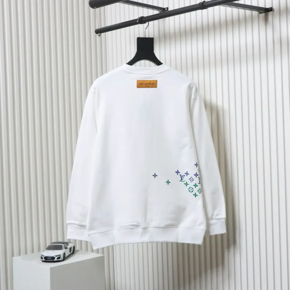 Monogram gradient print crew neck sweatshirt – Bild 12