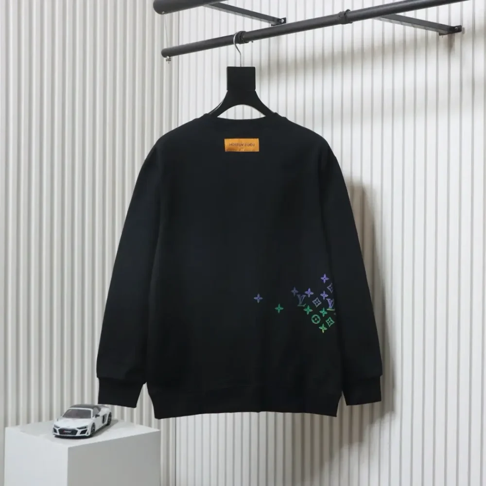 Monogram gradient print crew neck sweatshirt – Bild 2