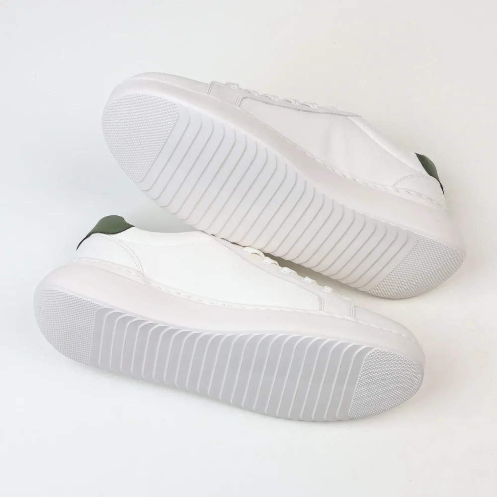Neu Designer Schuhe Männer Frauen Plattform Turnschuhe Grün und Weiß – Bild 7