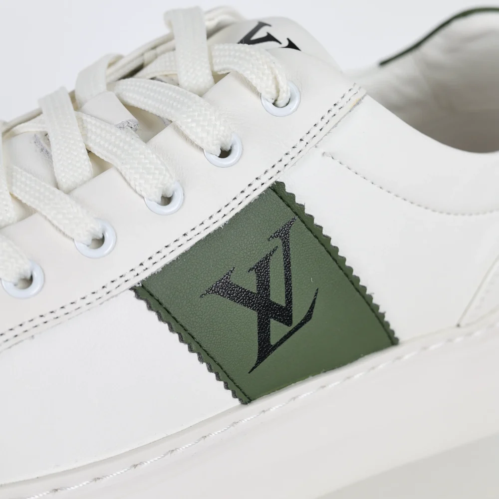 Neu Designer Schuhe Männer Frauen Plattform Turnschuhe Grün und Weiß – Bild 8