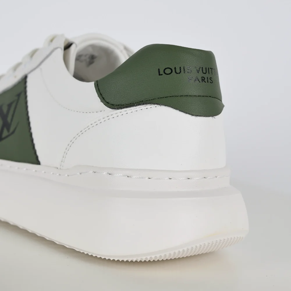 Neu Designer Schuhe Männer Frauen Plattform Turnschuhe Grün und Weiß – Bild 9
