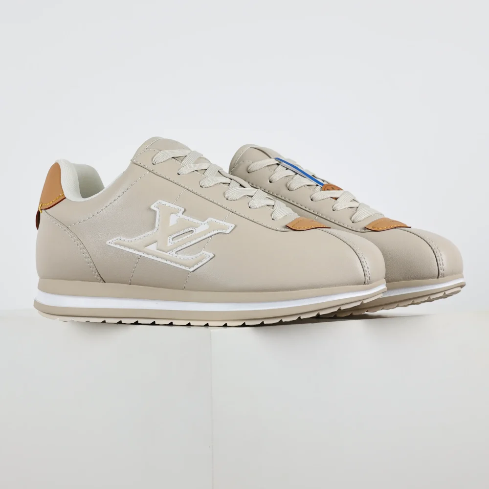 Nigo Buttersoft Low-Top-Sneaker mit runder Zehenpartie und Schnürung Beige – Bild 2