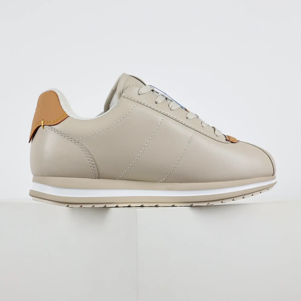 Nigo Buttersoft Low-Top-Sneaker mit runder Zehenpartie und Schnürung Beige – Bild 5