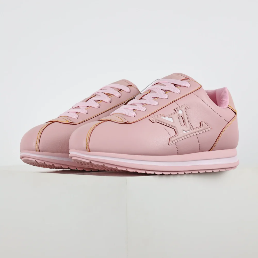 Nigo Buttersoft Low-Top-Sneaker mit runder Zehenpartie und Schnürung Rosa – Bild 3