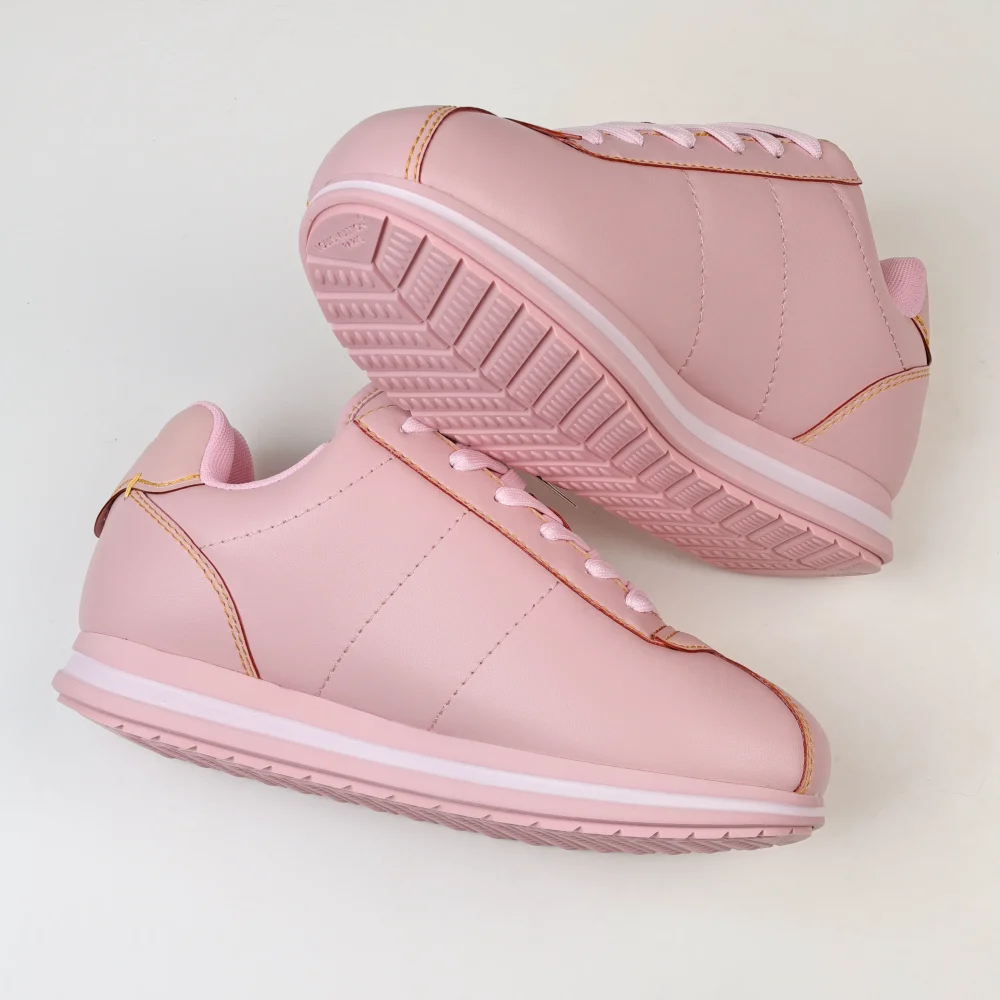 Nigo Buttersoft Low-Top-Sneaker mit runder Zehenpartie und Schnürung Rosa – Bild 7