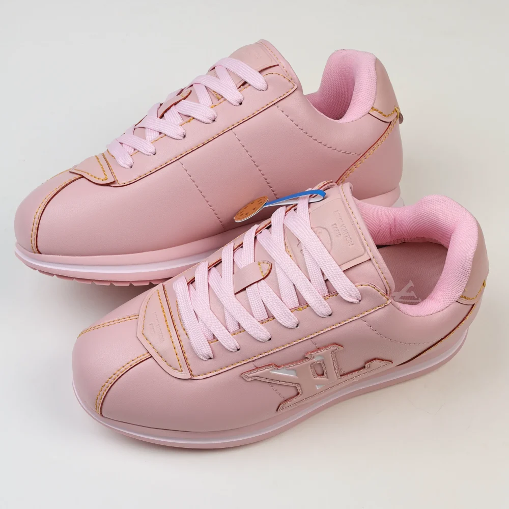 Nigo Buttersoft Low-Top-Sneaker mit runder Zehenpartie und Schnürung Rosa – Bild 8