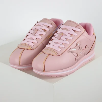 Nigo Buttersoft Low-Top-Sneaker mit runder Zehenpartie und Schnürung Rosa