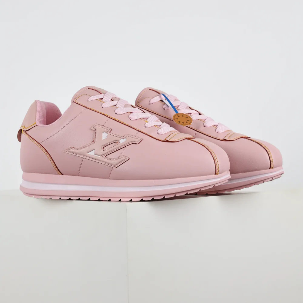 Nigo Buttersoft Low-Top-Sneaker mit runder Zehenpartie und Schnürung Rosa – Bild 2