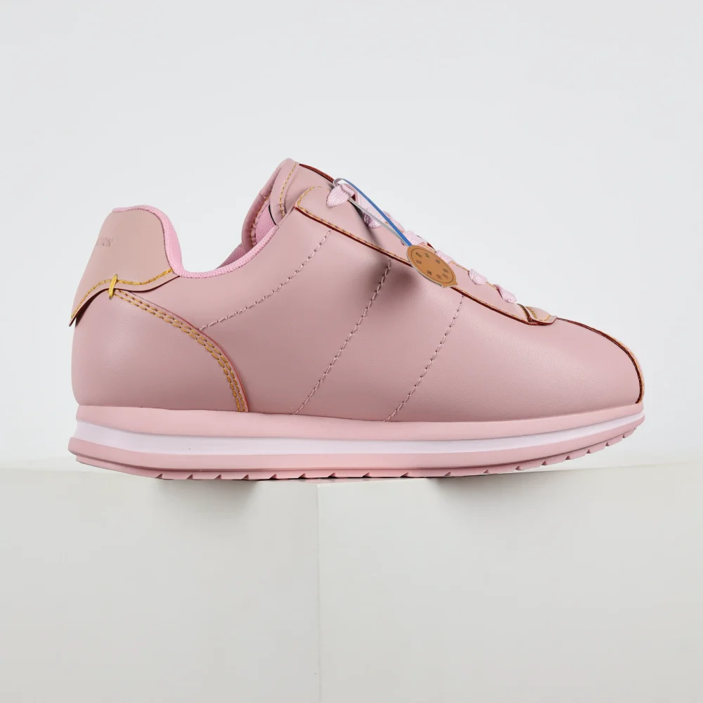 Nigo Buttersoft Low-Top-Sneaker mit runder Zehenpartie und Schnürung Rosa – Bild 4