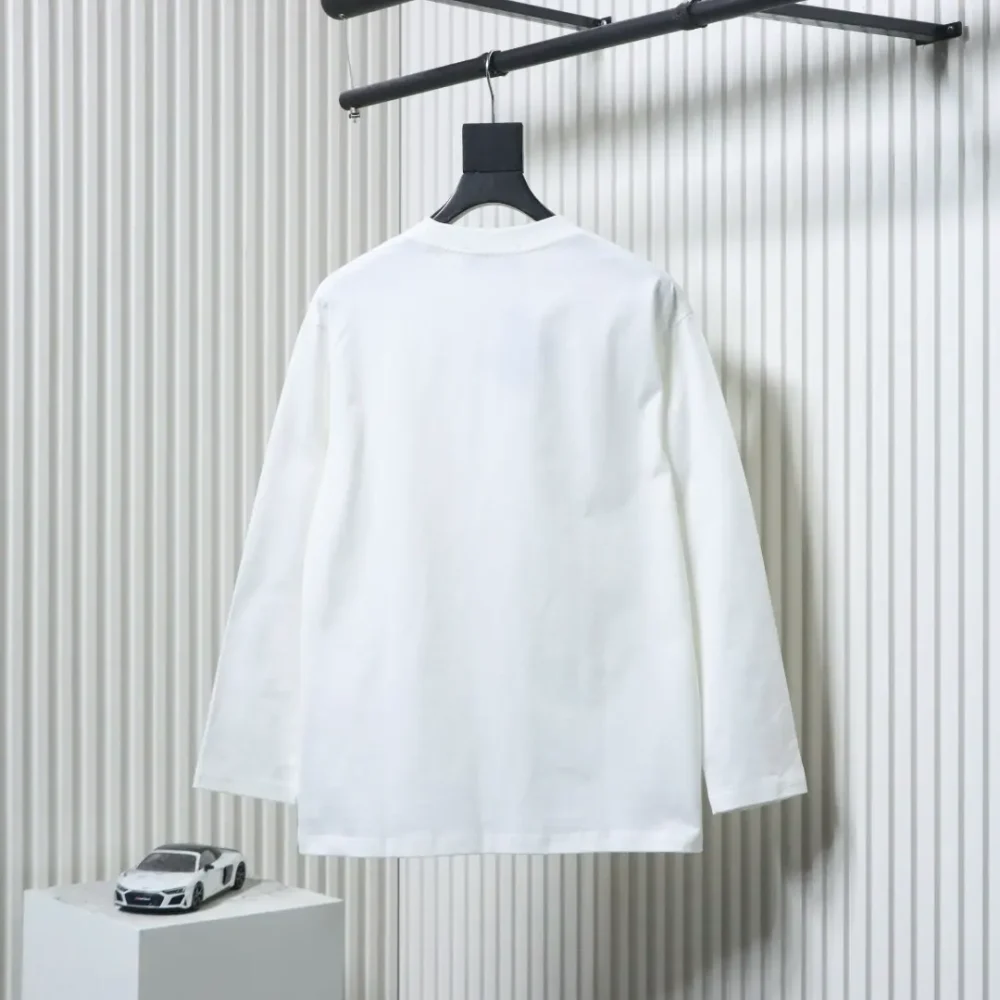 Prada Langarmshirt mit Reißverschluss auf der Brust und Dreieckslogo – Bild 12