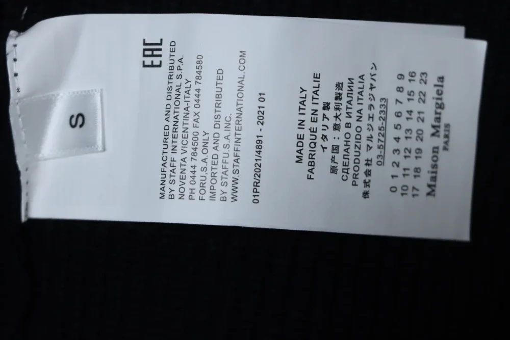 Pullover mit Rundhalsausschnitt und Logo von Margiela – Bild 8
