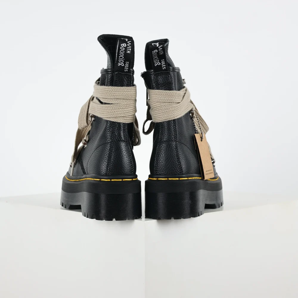 R1c.k 0wens x Dr. Martens 1460 Bex Wanderstiefel Schwarze Martin-Stiefel mit klobigem Absatz – Bild 6