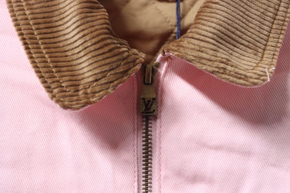 Rosafarbene, langärmelige Arbeitsjacke mit Revers – Bild 7