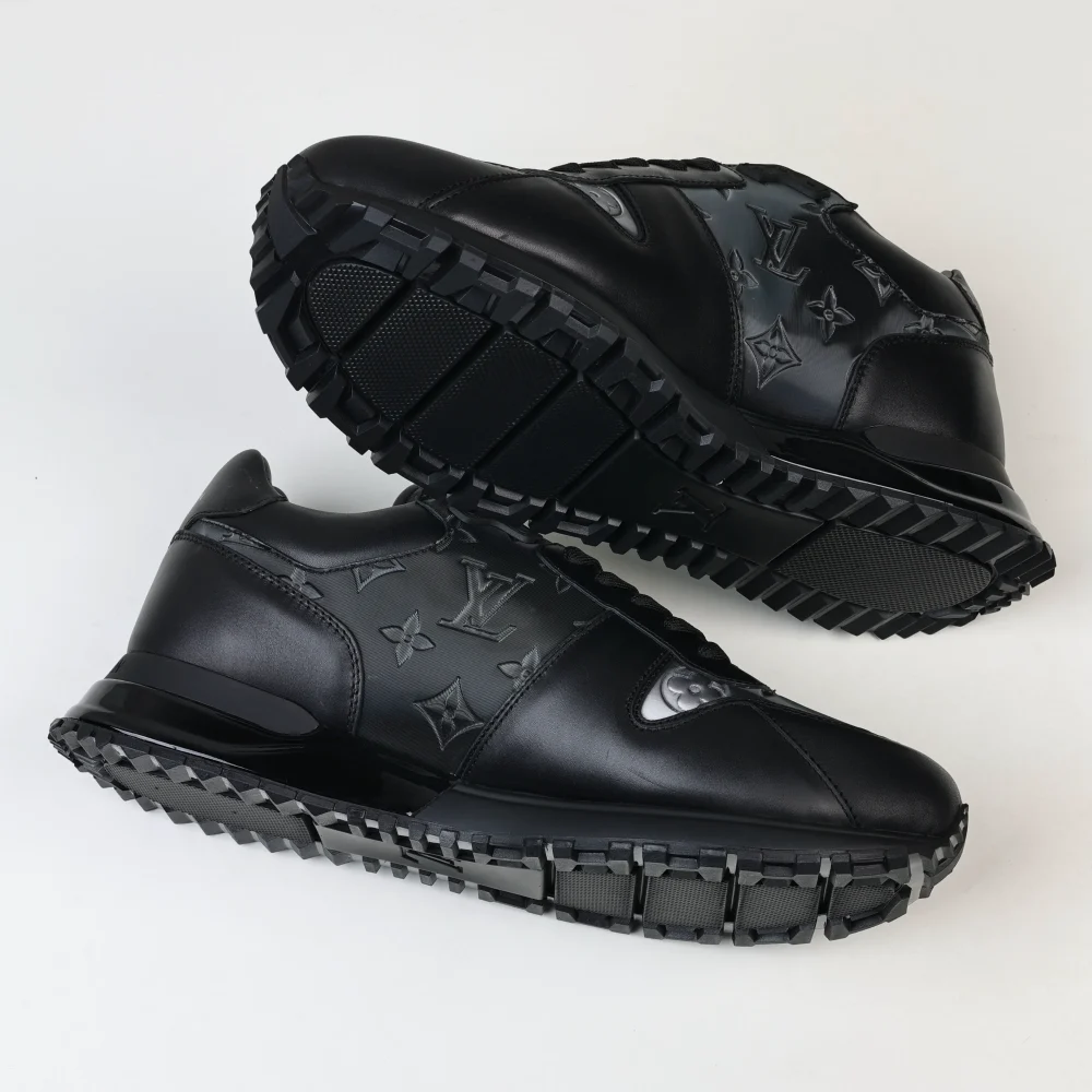 Run Away Lässige Low-Top-Sneaker aus Leder mit runder Zehenpartie und Schnürung – Bild 6