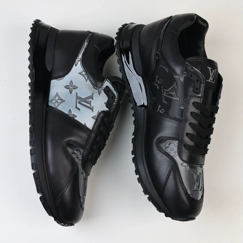 Run Away Lässige Low-Top-Sneaker aus Leder mit runder Zehenpartie und Schnürung – Bild 7