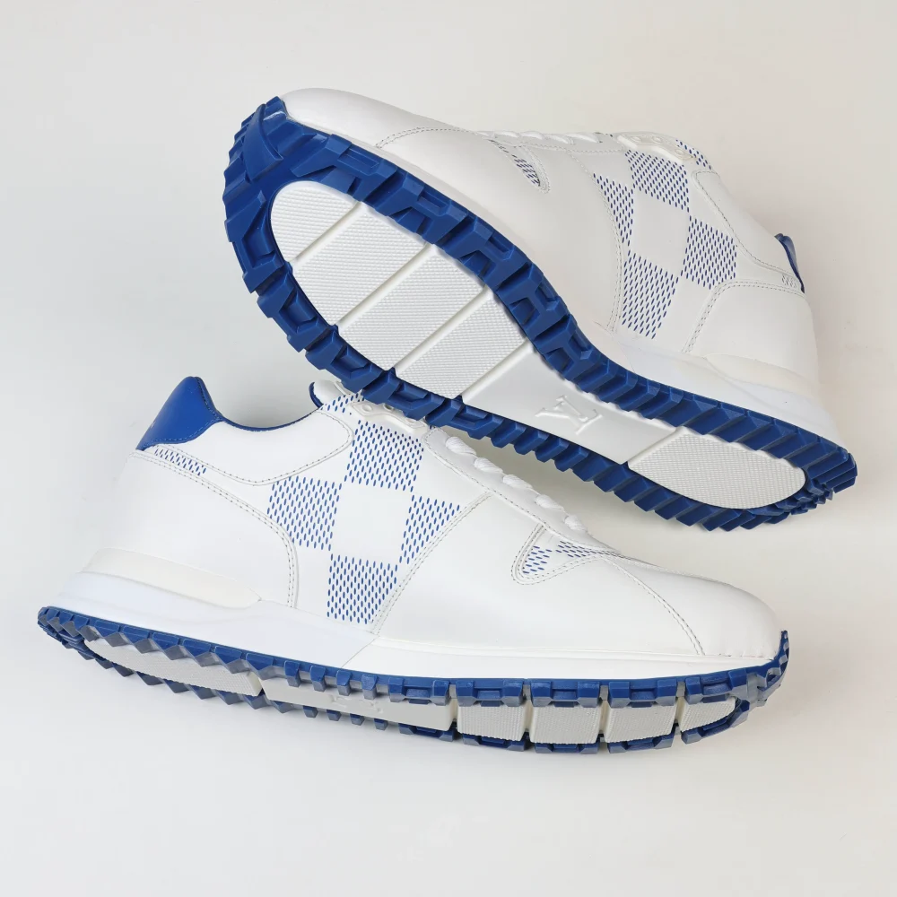 Run Away Niedrige Sneakers in Weiß und Blau – Bild 9