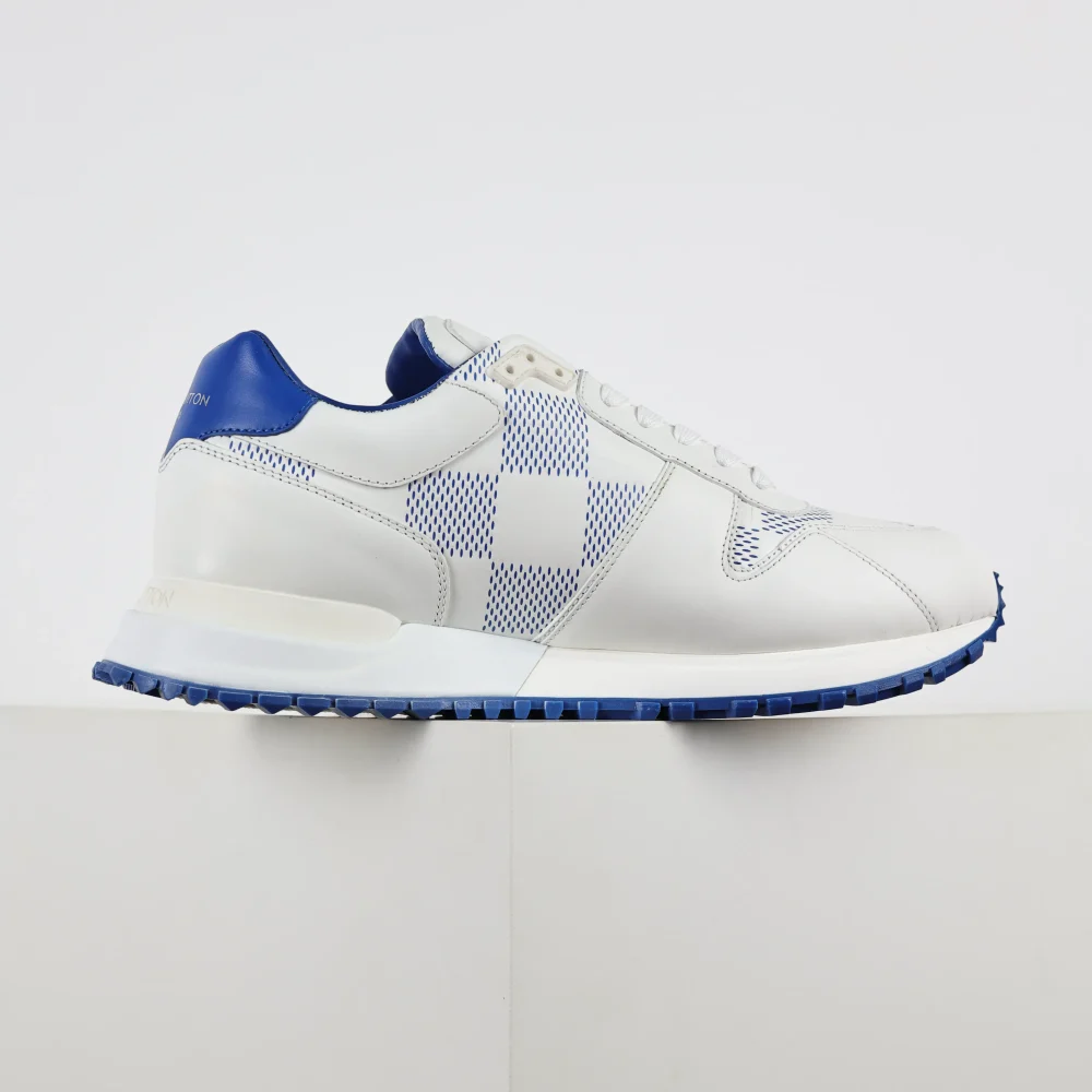 Run Away Niedrige Sneakers in Weiß und Blau – Bild 5