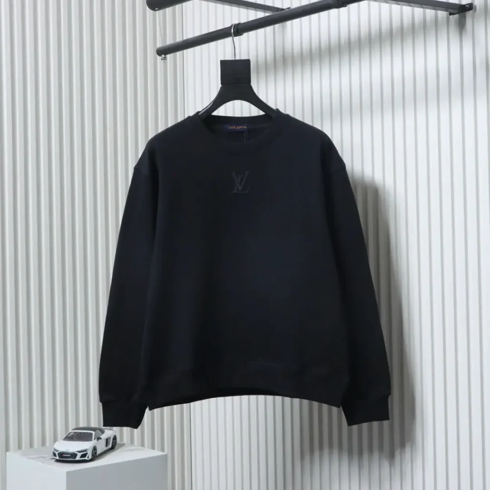 Rundhals-Sweatshirt mit kleinem Silikonlogo – Bild 11