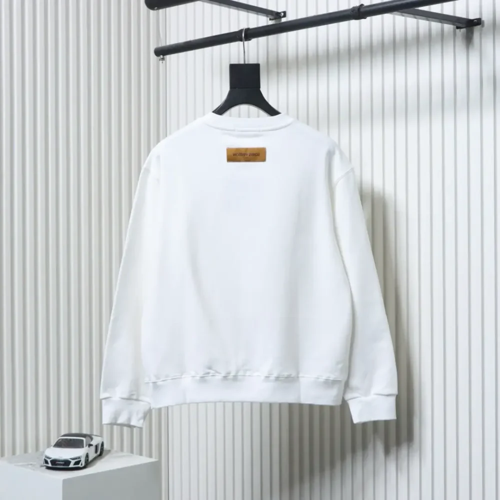 Rundhals-Sweatshirt mit kleinem Silikonlogo – Bild 2