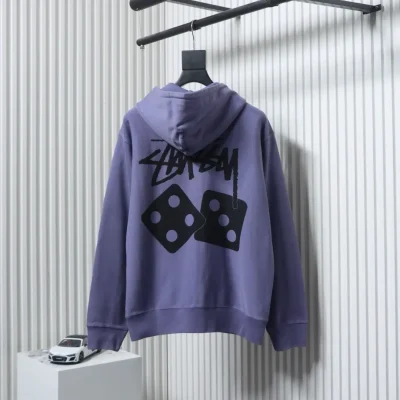 Stussy Reißverschlussjacke mit Würfel-Print