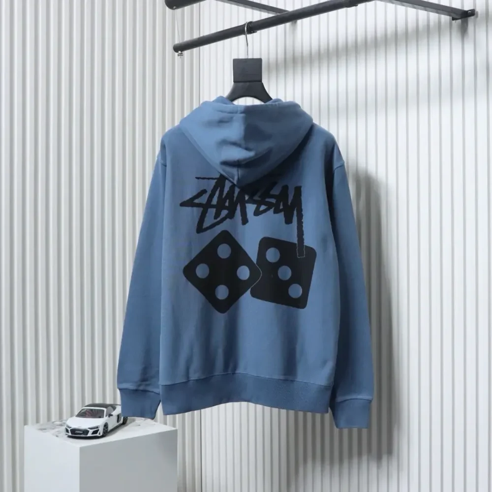 Stussy Reißverschlussjacke mit Würfel-Print – Bild 6