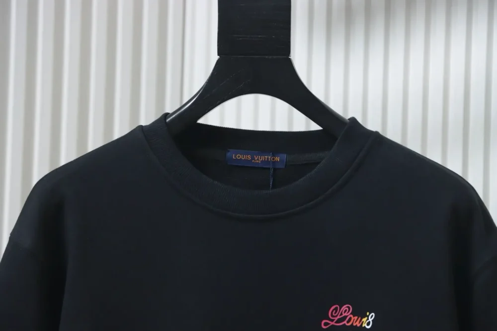 Sweatshirt mit Rundhalsausschnitt und Colorblock-Schriftzug – Bild 3