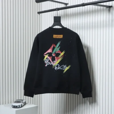 Sweatshirt mit Rundhalsausschnitt und Colorblock-Schriftzug