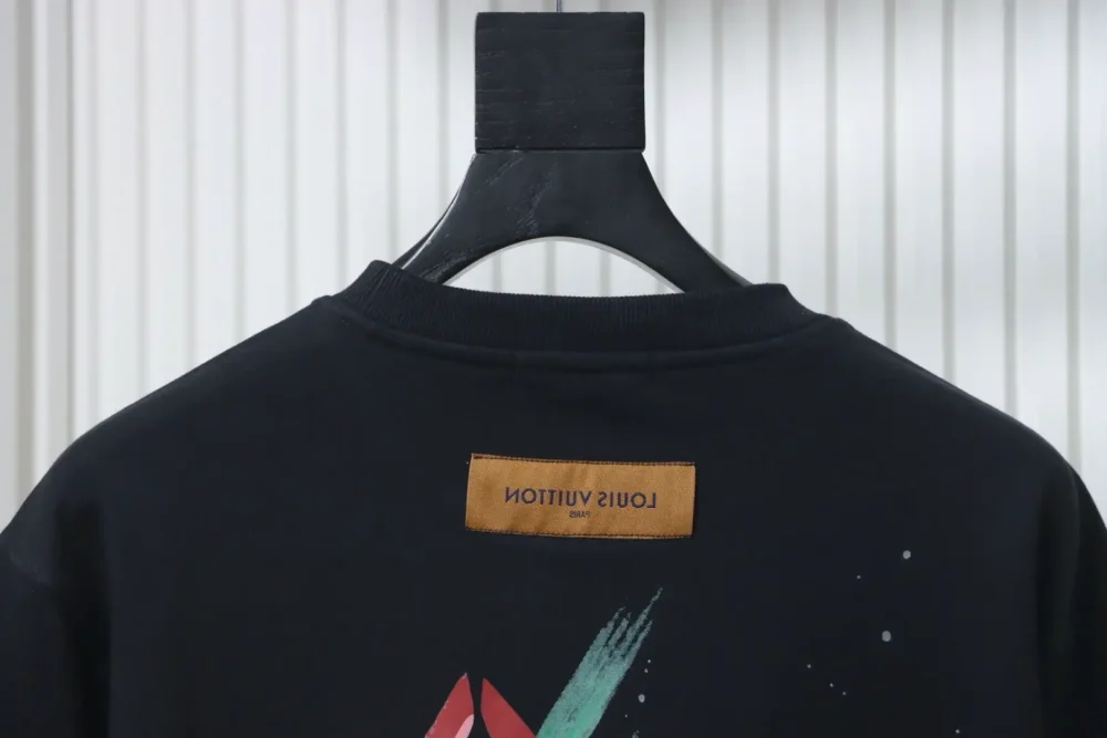 Sweatshirt mit Rundhalsausschnitt und Colorblock-Schriftzug – Bild 4