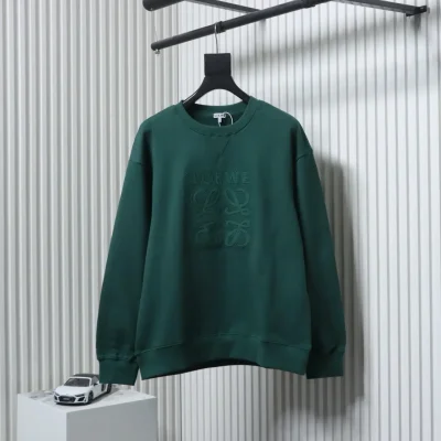 Sweatshirt mit Rundhalsausschnitt und Logostickerei