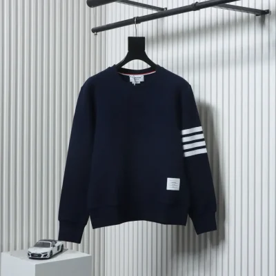 Sweatshirt mit Rundhalsausschnitt und Waffelstruktur in Wasserwellenform