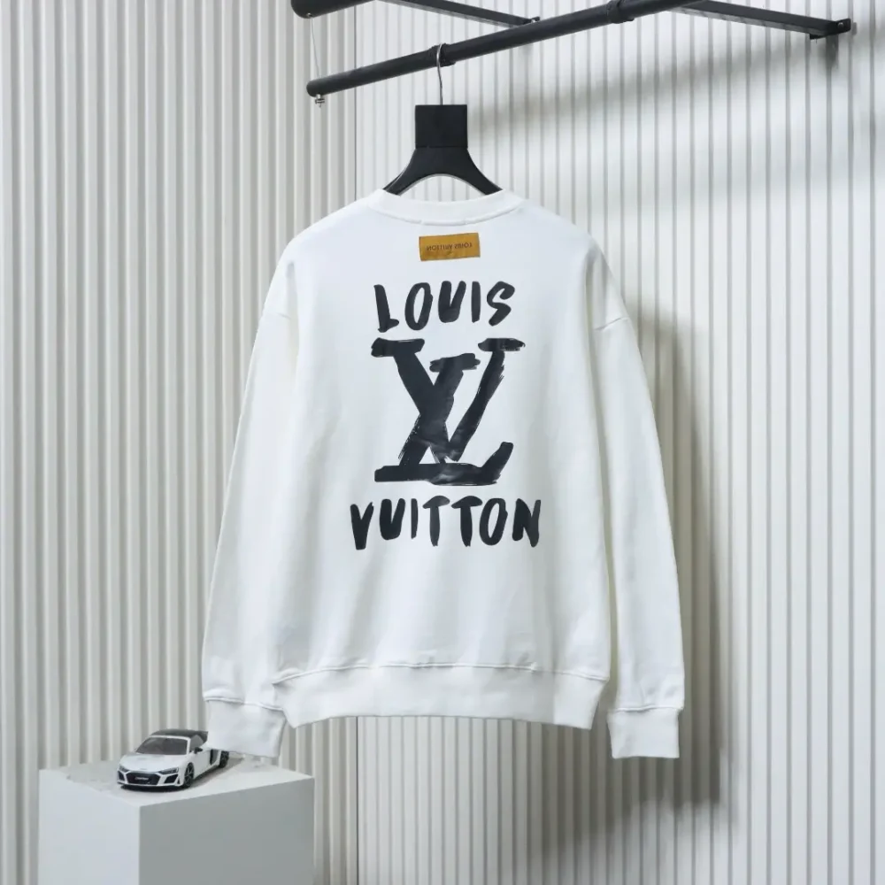 Sweatshirt mit Rundhalsausschnitt und handgemaltem Graffiti-Schriftzug-Logo XXL – Bild 2
