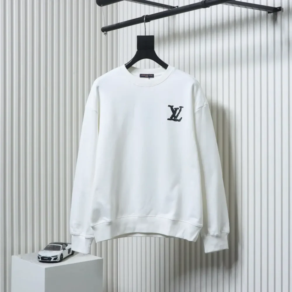 Sweatshirt mit Rundhalsausschnitt und handgemaltem Graffiti-Schriftzug-Logo