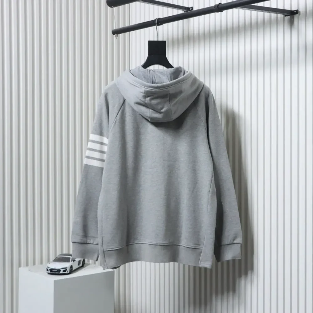 TB Classic Garngefärbte Kapuzenjacke mit Reißverschluss – Bild 2
