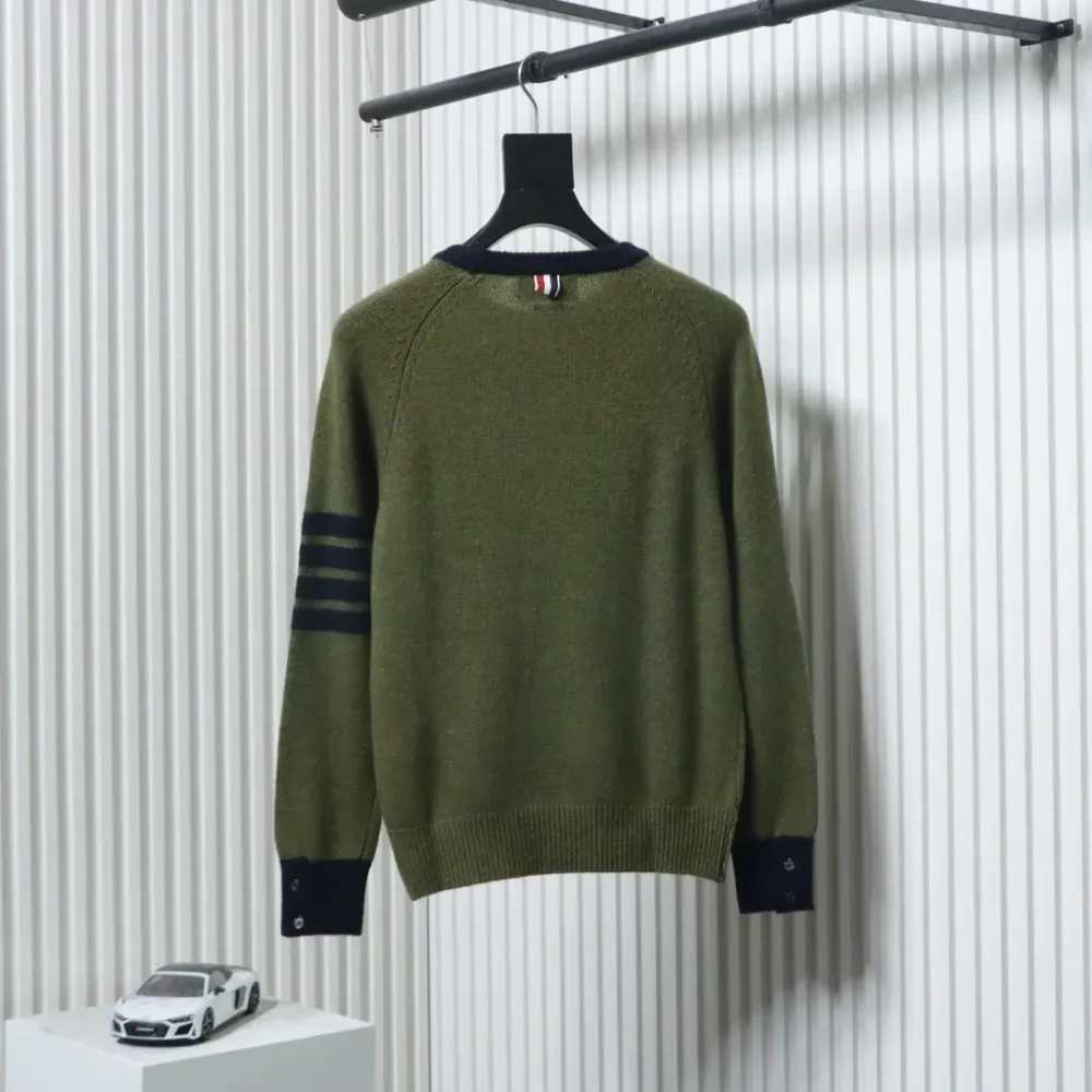 TB Colorblock-Pullover aus Wolle mit Rundhalsausschnitt – Bild 2